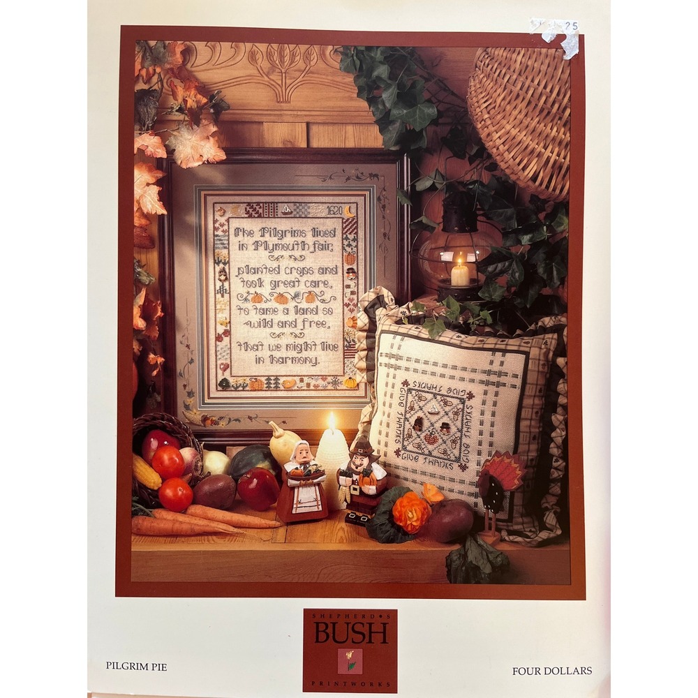 Shepherd's Bush Pilgrim Pie Cross Stitch Cardstock Charts